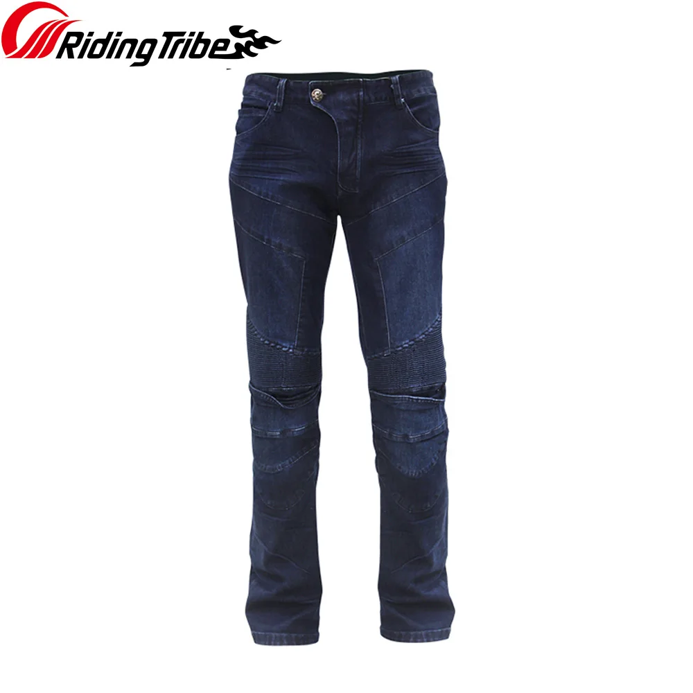Men Motorcycle Pants Motocross Off-road Racing Rider Jeans Riding Breathable Trousers with Kneepads Protective Clothing HP-03