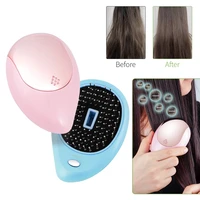 portable electric hair ionic brush hair straightener brush negative ion hair comb anti static massager straightening hair comb