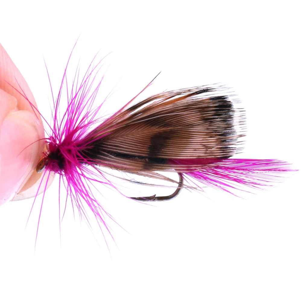 32 шт./кор. набор рыболовных крючков бабочка Барб муха яркие цвета соленой воды