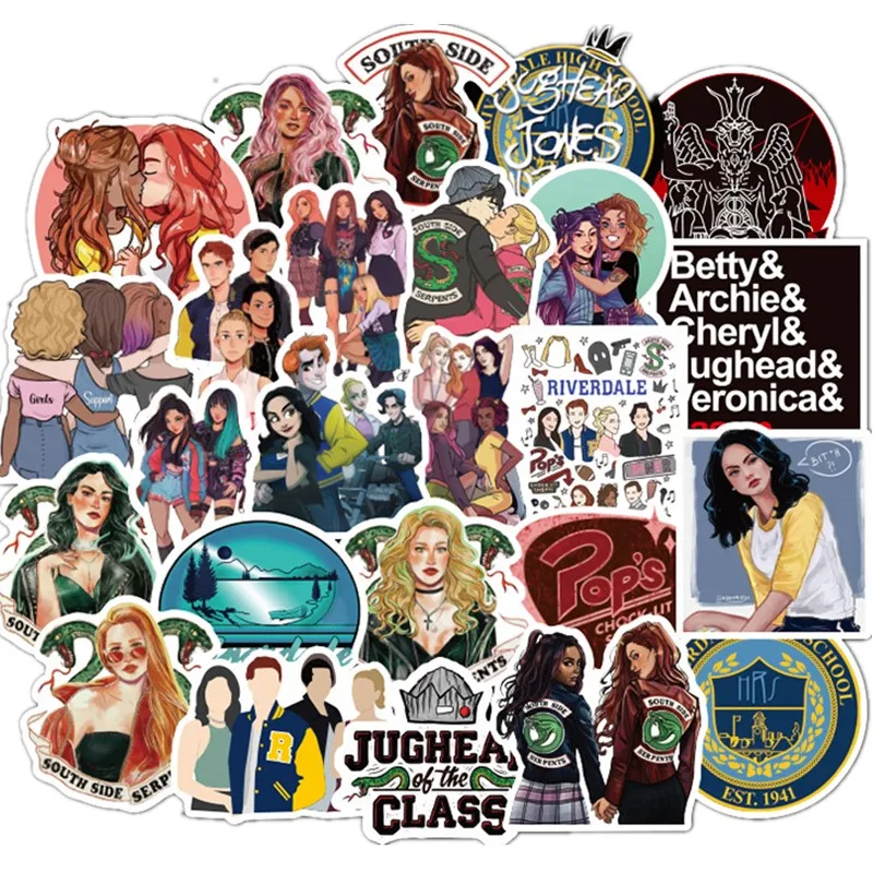 50 шт. персонализированные наклейки Riverdale TV series граффити для ноутбука автомобиля
