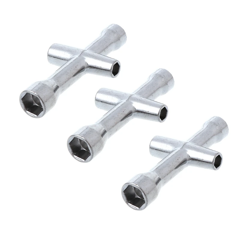 

3pcs HSP 80132 Cross Wrench Sleeve 4/5/5.5/7mm Spanner M4 For RC Car Wheel Tool