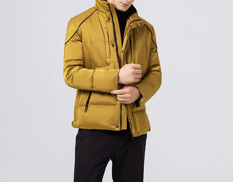 Vetement homme, мужское пуховое пальто, мужские зимние парки, короткая куртка snowimage, зеленый цвет, большие размеры xxxl, низкая цена