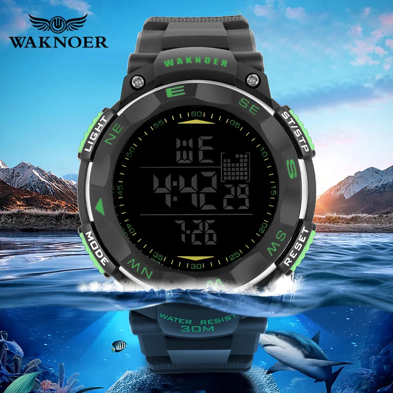 Часы наручные мужские цифровые спортивные модные водонепроницаемые с