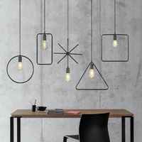 Nordic retro lamp industrial style pendant lights for home lamps bar Chandelier coffee shop lustre Simple iron restaurant light