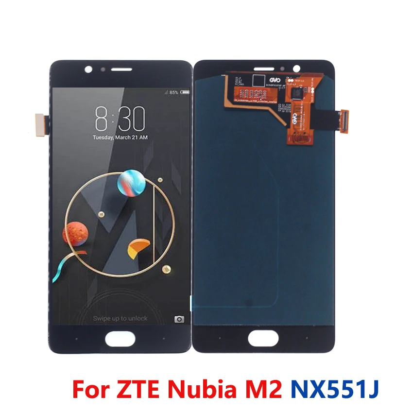 ЖК дисплей Amoled для M2 сенсорный экран с цифровым преобразователем в сборе ZTE NX551J