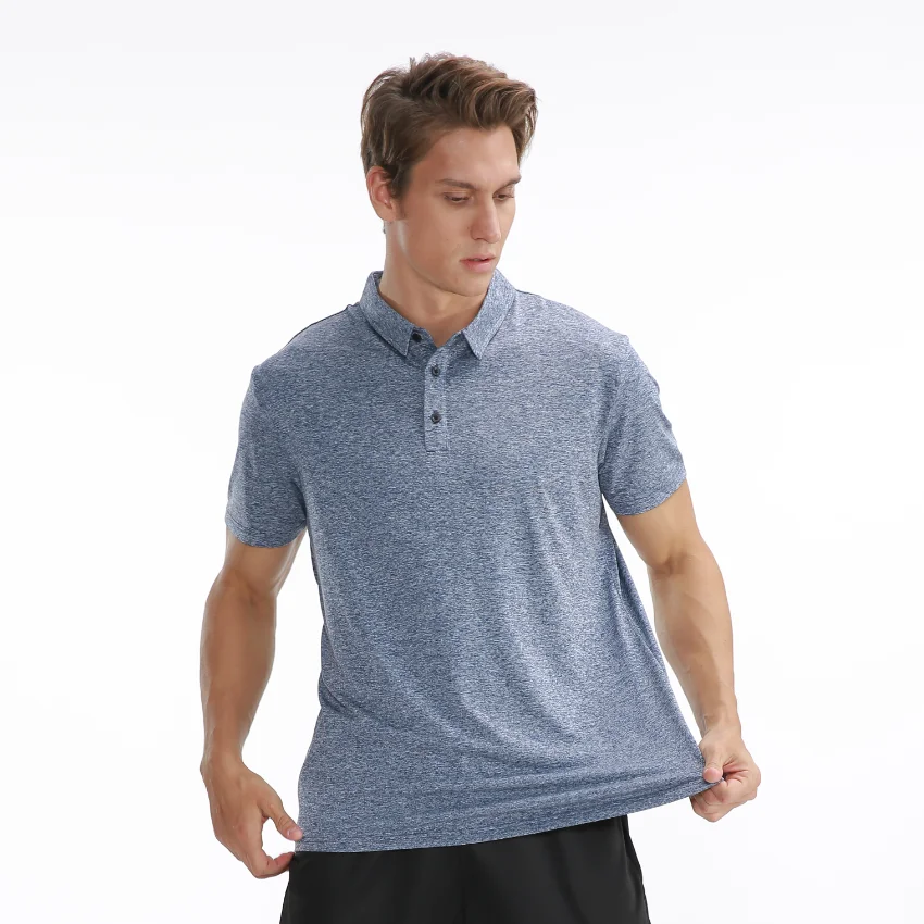 

men's jersey Male Polo Shirt Short Sleeve Breathable elastic polo shirts for men
