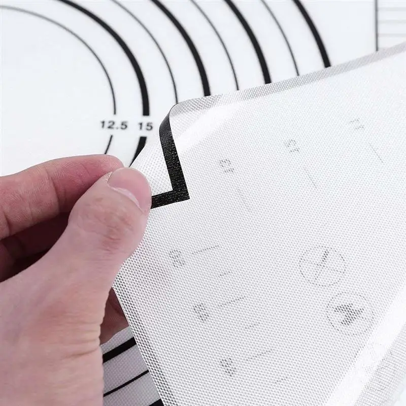 Антипригарный коврик для выпечки раскатывания теста лист со шкалой пищевого