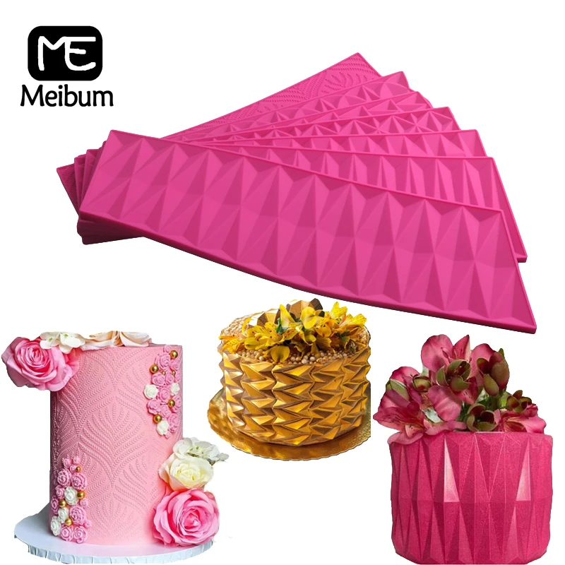 

Формы для выпечки Meibum, силиконовые формы, кружевной коврик, инструменты для украшения границы с бриллиантами, форма для выпечки из смолы и г...