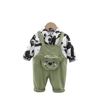 new autumn baby boys clothes suit fashion cartoon children girls jacket overalls 2pcsset toddler casual costume kids tracksuits