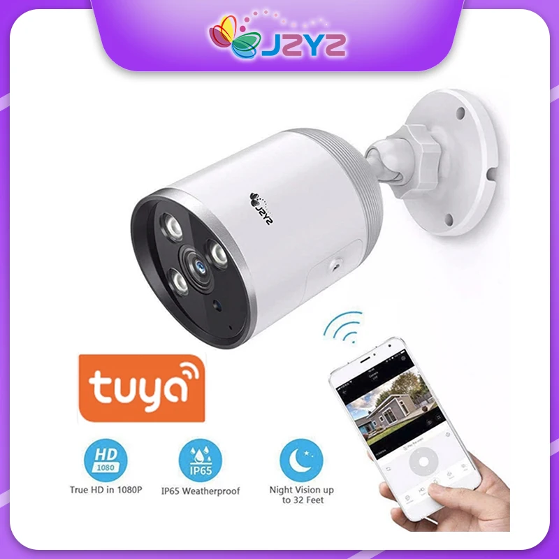 Wi Fi Камера 1080P Bullet HD Беспроводной IP Tuya наблюдения CCTV безопасности приложение