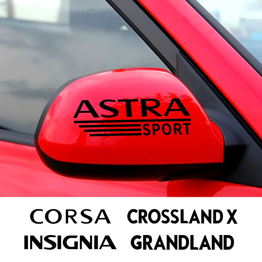 Автомобильные наклейки на зеркало заднего вида, наклейки на крышку для Opel Astra Opc Corsa Insignia Mokka Combo Grandland Tigra Meriva Vertra
