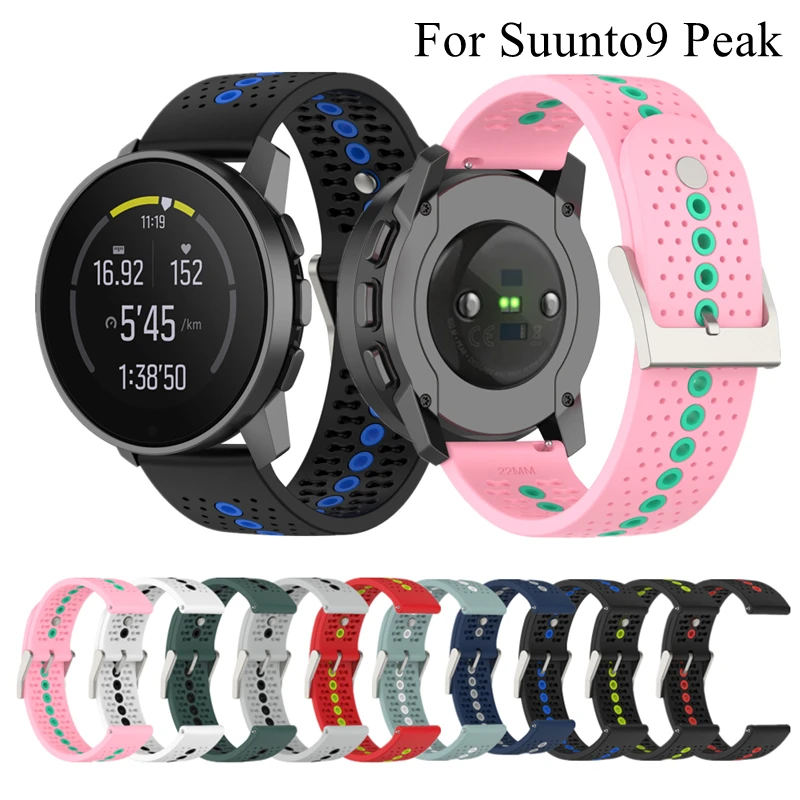 

Силиконовый ремешок для смарт-часов Suunto 9 PEAK, сменный силиконовый спортивный браслет для Suunto 9 PEAK, Аксессуары для браслета