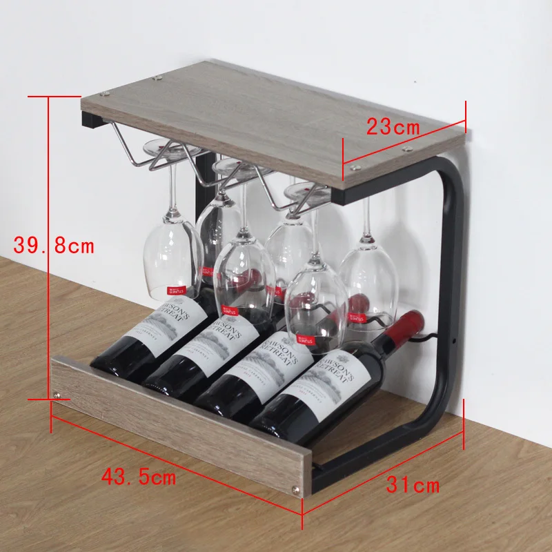 

Creative modern minimalist wine rack decoration goblet upside down home display tray