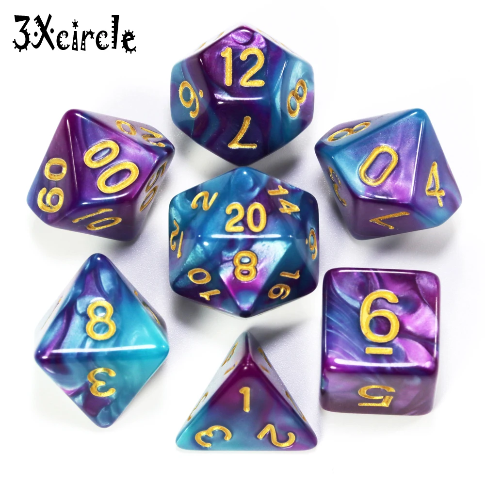 

Top Sale Mixed Color Polyhedron Role Playing Game Fo Cube Games DnD Rpg BoardGame Dice
