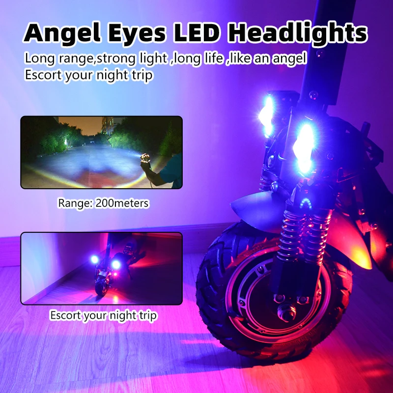 Скутер электрический без НДС для взрослых 2000 Вт 75 км/ч 52 в 20 А | Спорт и развлечения