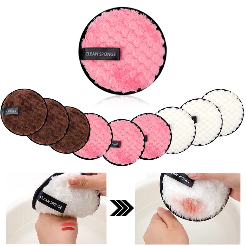 Многоразовые салфетки из микрофибры для снятия макияжа|Средство макияжа| |