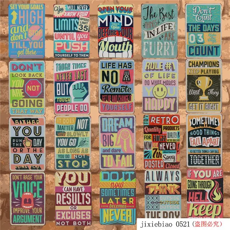 Do What You Love настенная живопись Garage Art железные жестяные знаки плакат ретро табличка