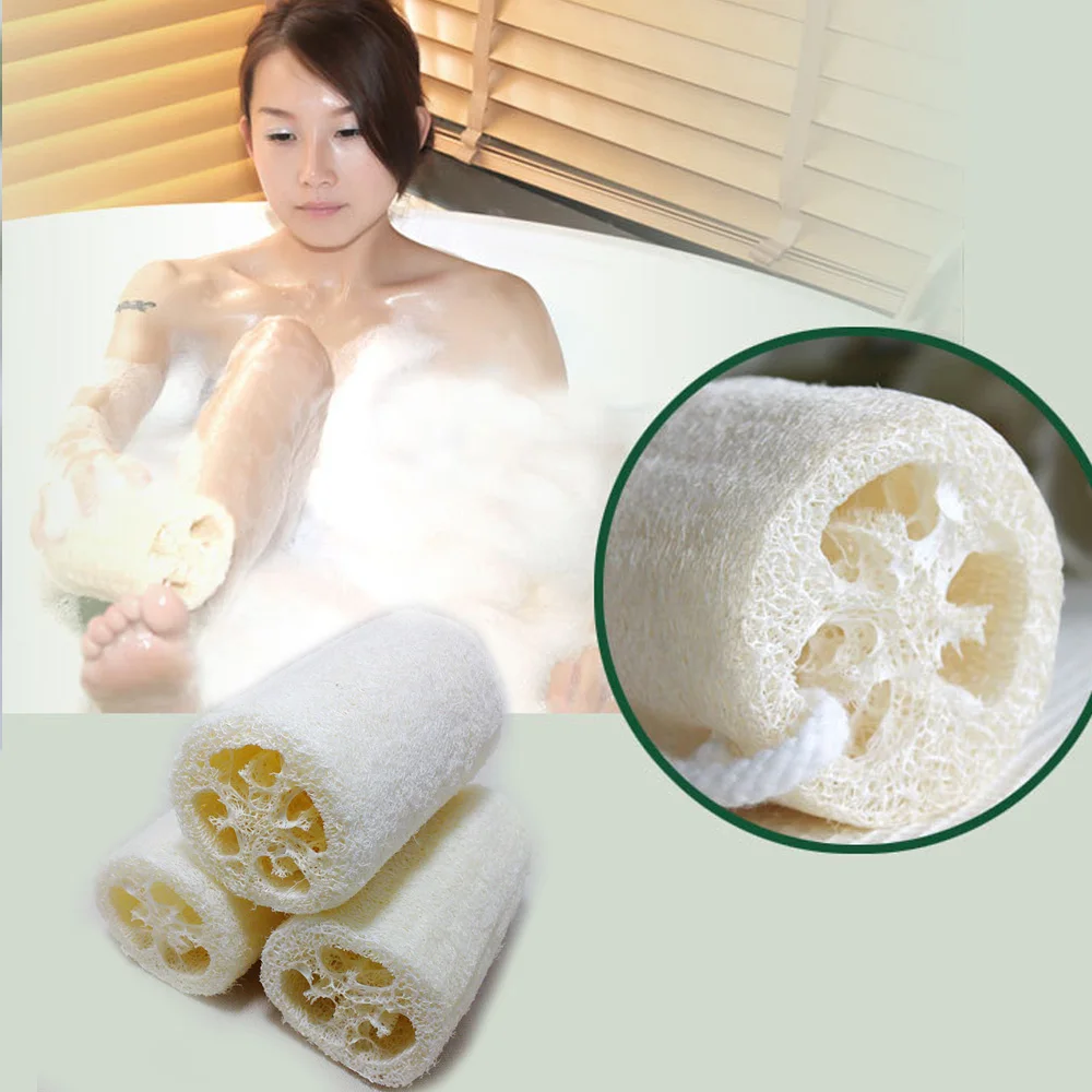 1/5/10 шт натуральный Luffa Loofa душ для купания чаша для умывания чаша губка скруббера тела ванны массажное банное полотенце