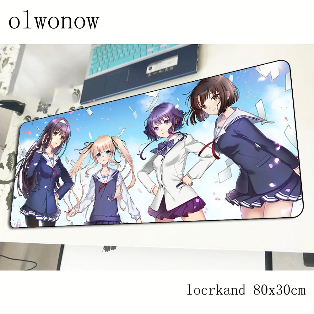 Saenai Heroine no Sodatekata mouse pad 3d 80x40 mousepads gaming mousepad gamer Fashion personalized pads keyboard pc |