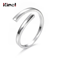 kinel new arrivals 925 sterling silver open rings woman jewelry minimalist 925 silver ring fine party gift bague bijoux