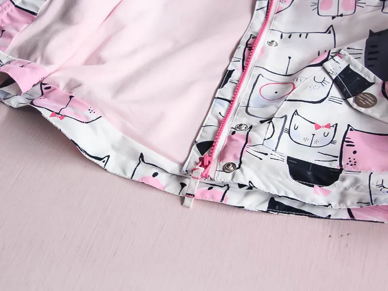 Dulce Amor/осеннее пальто для девочек детская куртка с длинным рукавом и капюшоном