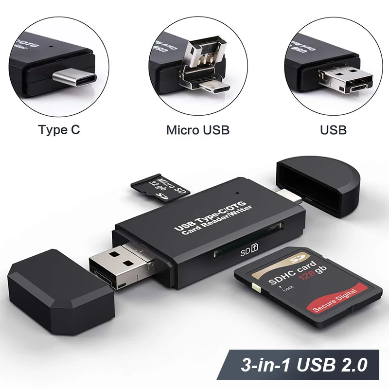 Устройство для чтения карт SD USB 2 0 кард ридер Micro TF устройство смарт памяти адаптер