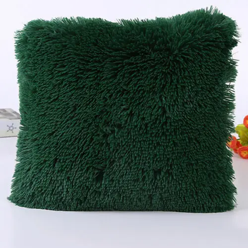 43*43cm Plush Furry Cushion Cover New Pillow Case Decorative Throw Pillow Case Home Bed Room Sofa Decor Home Decor
