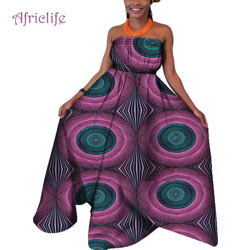 Летний комплект из туфель и сумочки в Африканском платья для женщин без бретелек