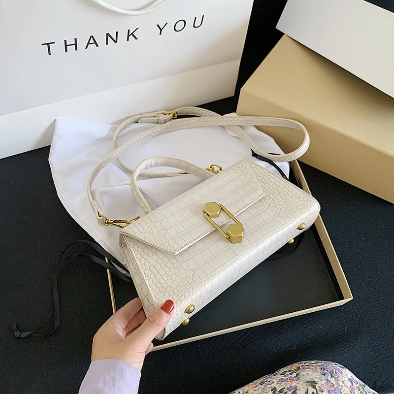 

Сумка-тоут женская из искусственной кожи, с крокодиловым узором, 2020