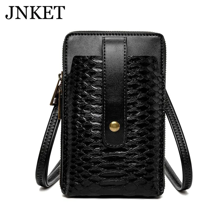 

JNKET New Women's Punk Shoulder Bag Crossbody Bag Snake Pattern Small Square Bag PU Leather Messenger Bag