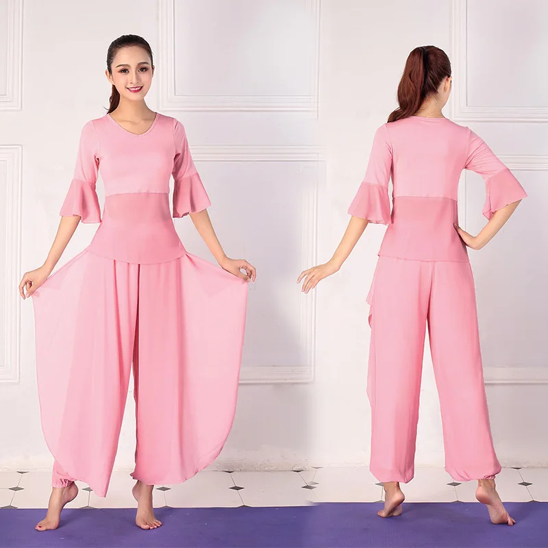 Женский костюм для танца живота белый сетчатый шифоновый из двух предметов топ и