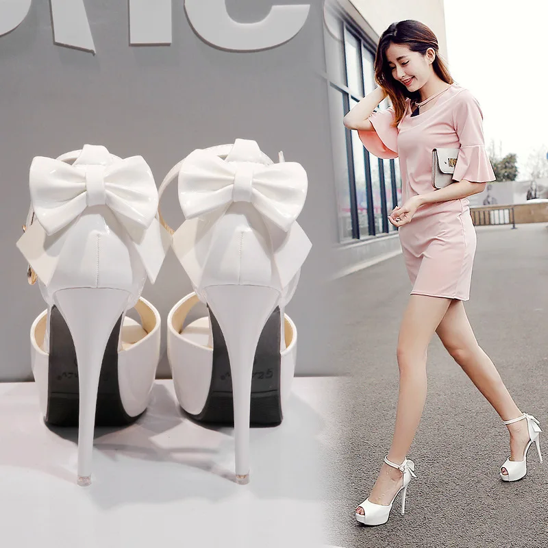 Женские туфли на высоком каблуке 12 см водонепроницаемые лодочки из