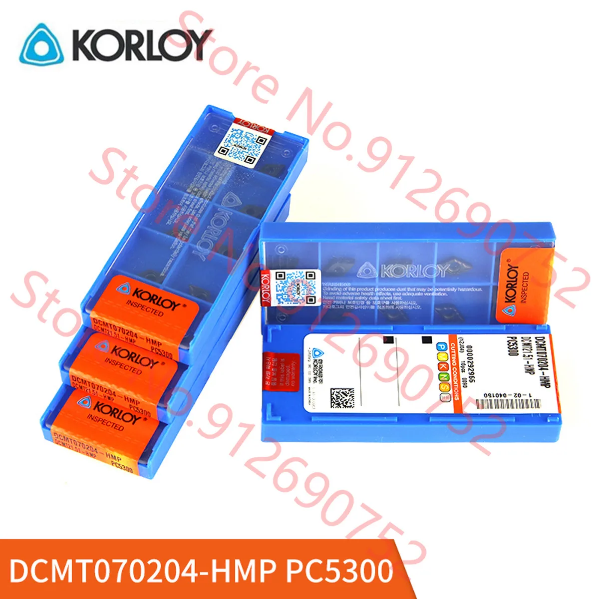 

DCMT070204-HMP/DCMT11T302-HMP/DCMT11T304-HMP/DCMT11T308-HMP PC5300 KORLOY CARBIDE INSERT 10PCS/BOX