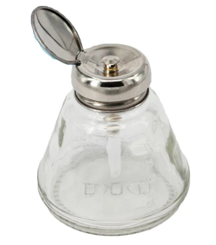 Пластиковая прозрачная бутылка с жидкостью для ремонта мобильных телефонов