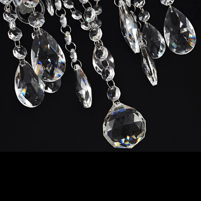 Классическая люстра Yonntech с 6 кисточками лампочек хрустальный светильник