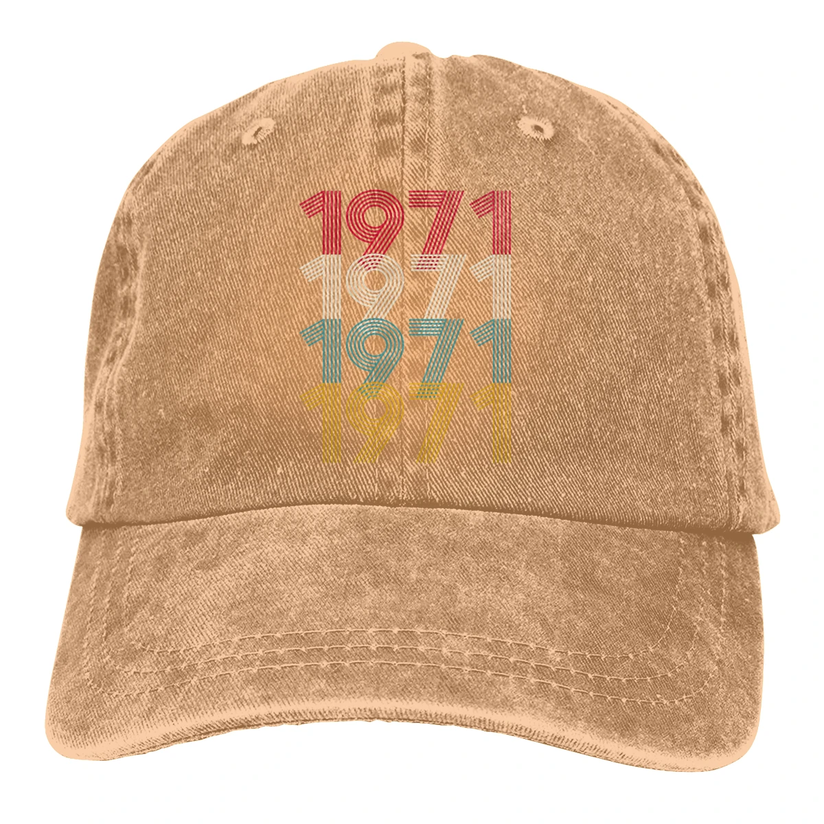

Vintage 1971,50th Birthday, Gift For Her Baseball Cap Peaked capt Sport Unisex Outdoor Custom 50 Years Old Born in 1971 Hats