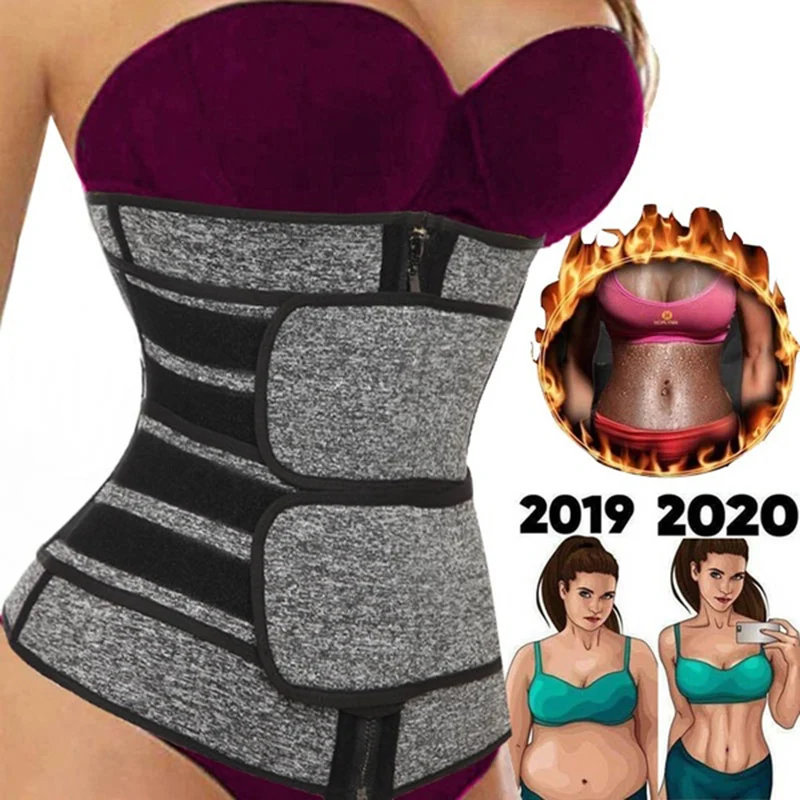 Неопреновый корсет-сауна для тренировки талии пояс пота женщин компрессионный