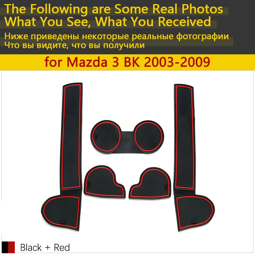 Противоскользящий резиновый коврик для двери Mazda 3 BK MPS 2003 ~ 2009 2004 2006 2008 аксессуары