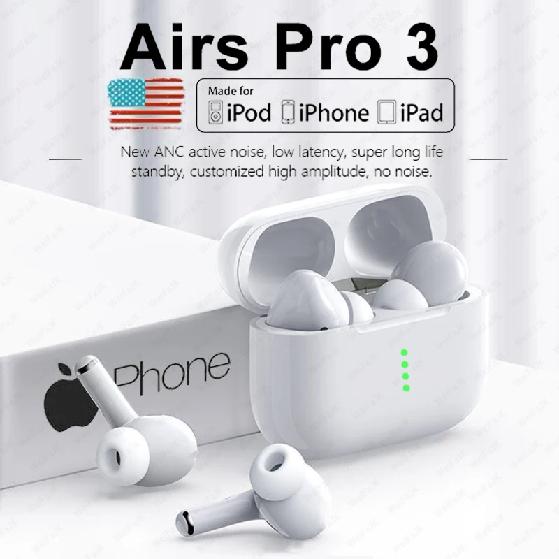 

Original Air Pro 3 TWS Wireless Earphones Bluetooth 5.0 Earphone In Ear Earbuds Gaming Headset For iPhone Apple Xiaomi Android