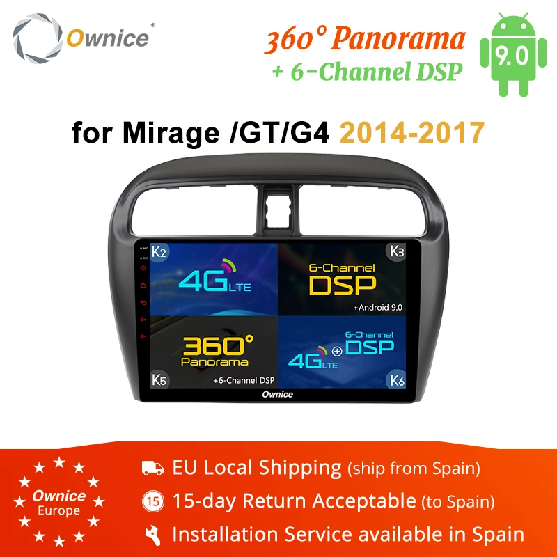 Ownice 9 дюймовый 8 ядерный Android 0 автомобильный радиоприемник GPS навигатор для Mitsubishi