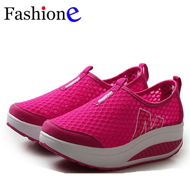 Женские дышащие кроссовки летние женские тонкие туфли на танкетке женская обувь
