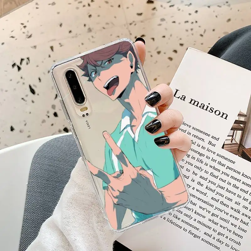 

Anime Haikyuu Oikawa funda Phone Case Transparent for Samsung A71 S9 10 20 HUAWEI p30 40 honor 10i 8x xiaomi note 8 Pro 10t 11
