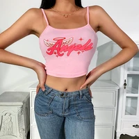 duayr 2021 vest women summer baby tee y2k fashion pink sleeveless tank top casual sexy basic crop top spaghetti backless camis