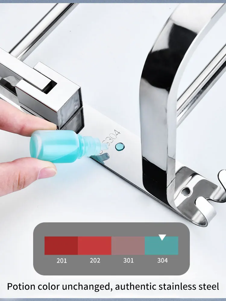 304 stainless steel bathroom hardware set bathroom accessories fold shelf bath towel rail bar rack towel bar shelf towel holder free global shipping