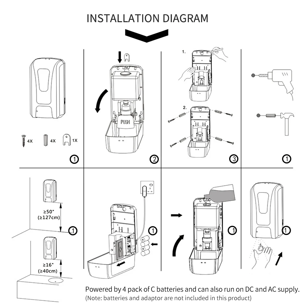 

UV Light Hand Cleaner Induction Hand Soap Machine Touchless Hand Soap Machine Wall-mounted Hand Hygiene Automatic Sensor