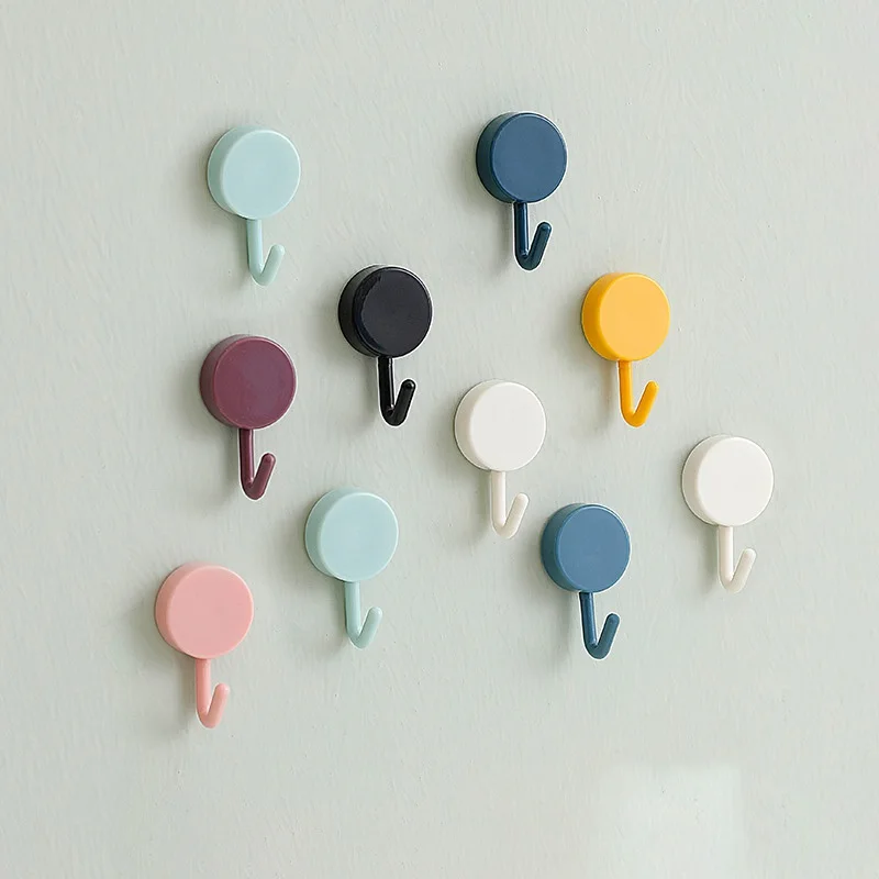 

New Home Cute Strong Load-bearing Hooks Free Punching Seamless Wall Decoration Dormitory Small Hooks 2021