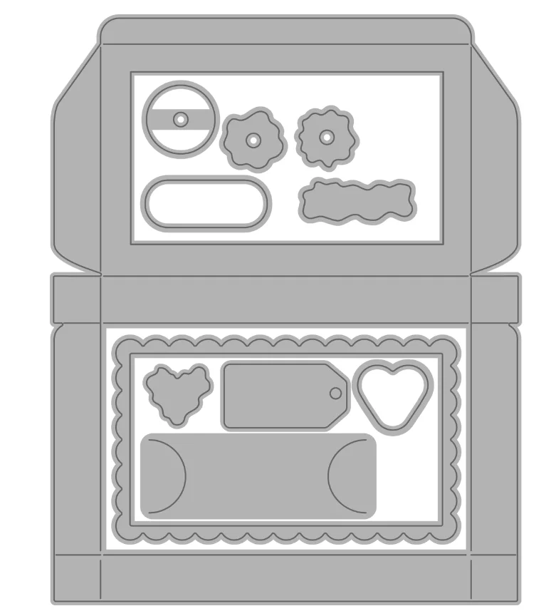 

New card hold Metal cutting dies cut die mold card Scrapbook paper craft knife mould blade punch stencils