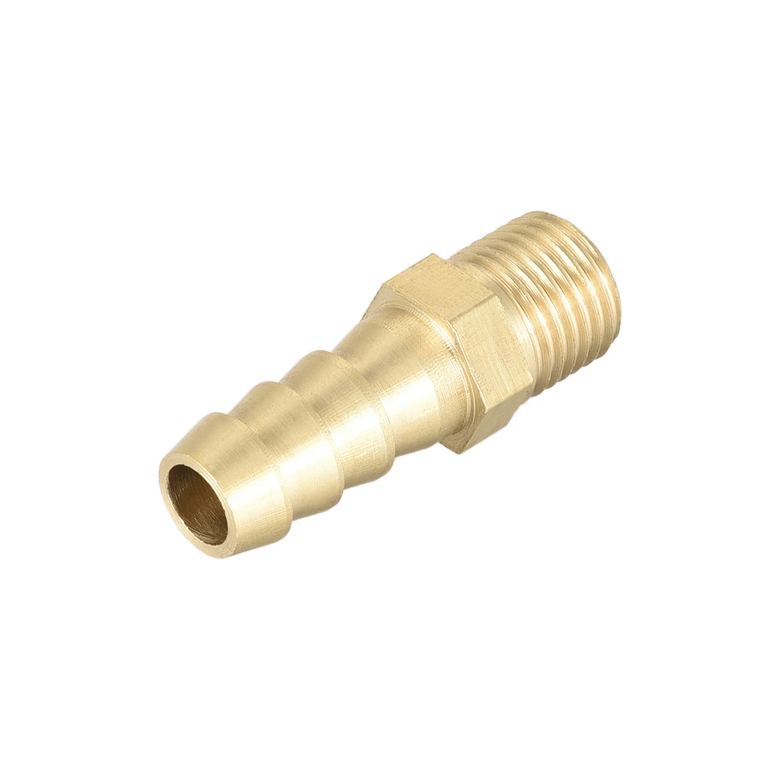 

uxcell Brass Fitting Connector Metric M10x1 Male to Barb Hose ID 8mm 4pcs