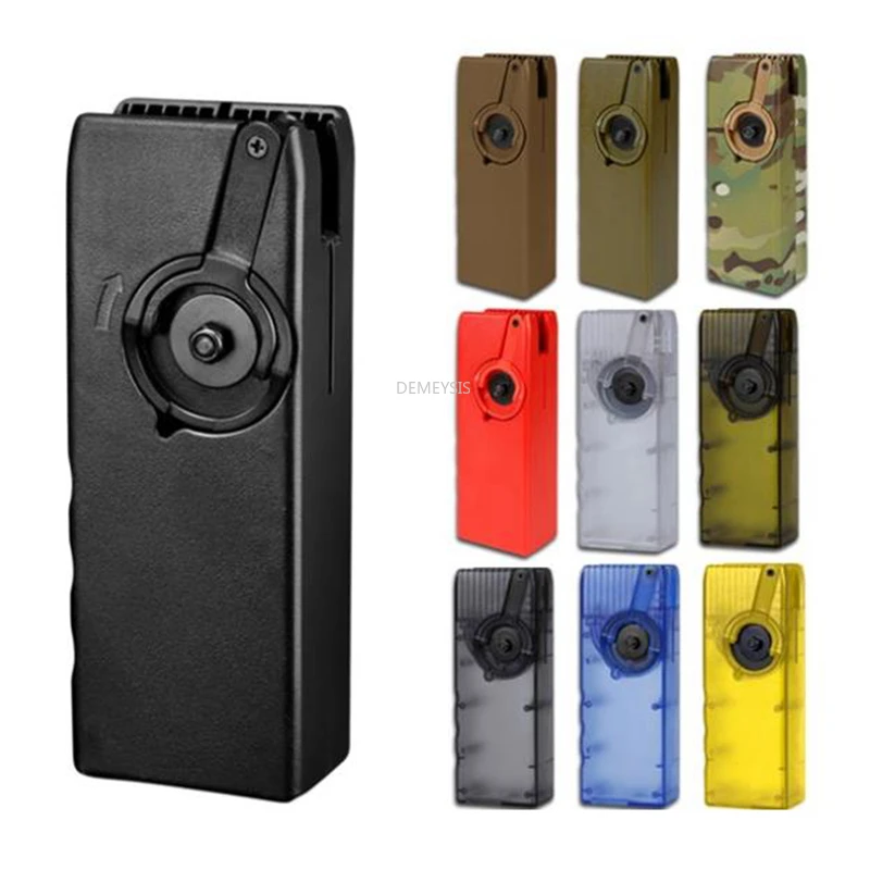 

Airsoft Paintball 1000rd Rounds Plastic BB Speed Loader M4 Hand Crank Military Quick Loader Hunting Magazine Pouch