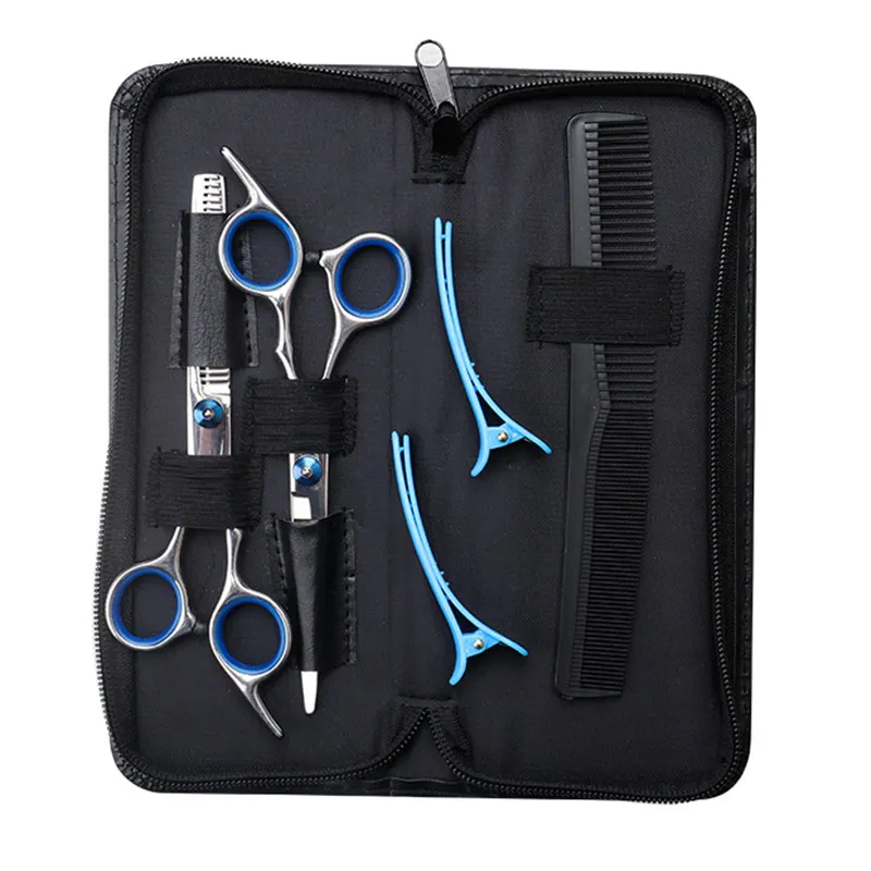 

scissors clipper hair cutting thin salon equipment ciseaux coiffure professionnelle tondeuse cheveux professionnelle 6 pcs home